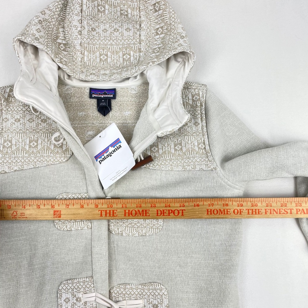 Patagonia Better Sweater Icelandic Coat Khaki Isle of Skye Toggle 25081 Womens M - Picture 6 of 10